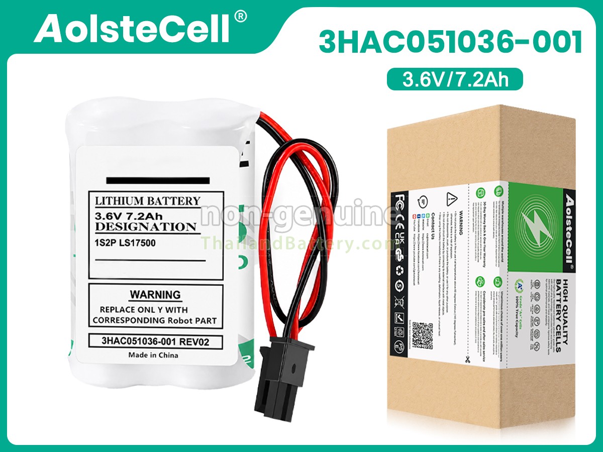แบตเตอรี่สำหรับ ABB 3HAC051036-001