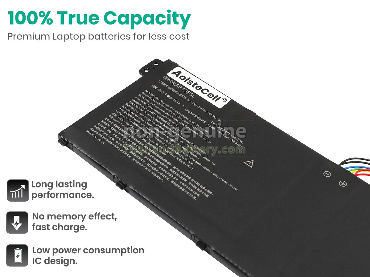 แบตเตอรี่สำหรับ Acer Aspire 3 A315-58G-59TG