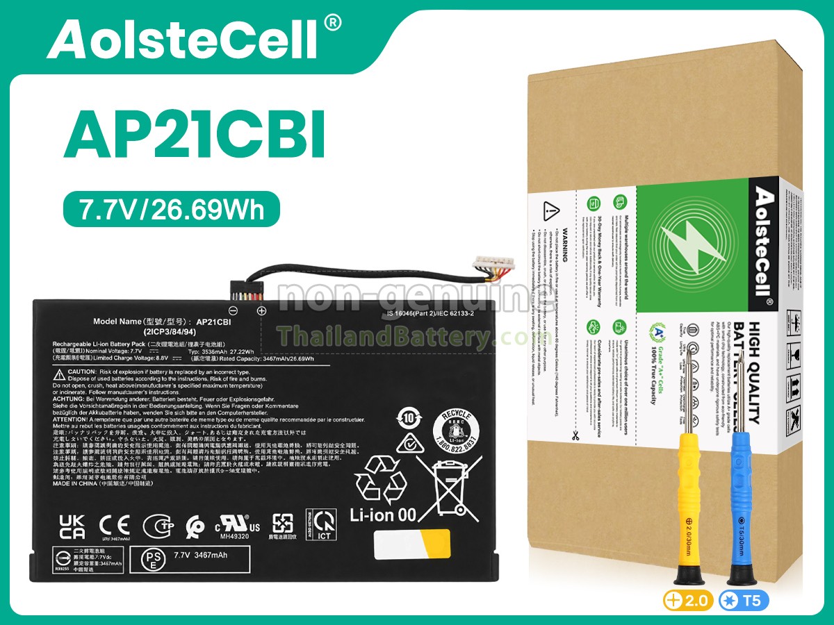 แบตเตอรี่สำหรับ Acer AP21CBI