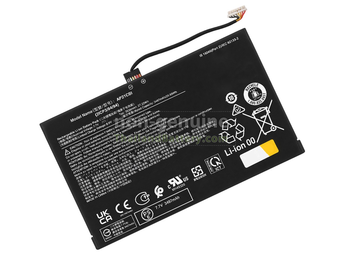 แบตเตอรี่สำหรับ Acer AP21CBI