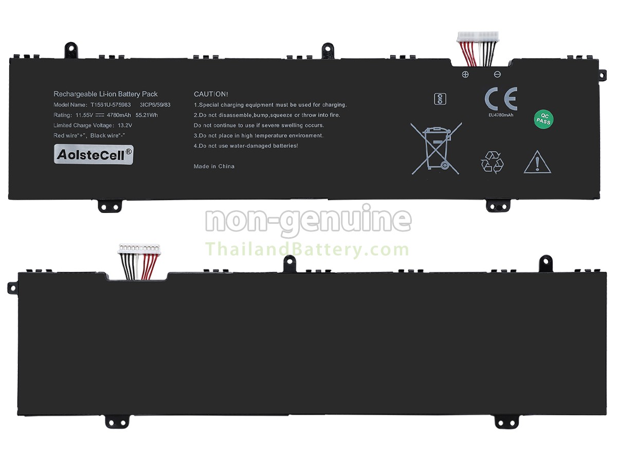 แบตเตอรี่สำหรับ Acer 609963PV-3S1P
