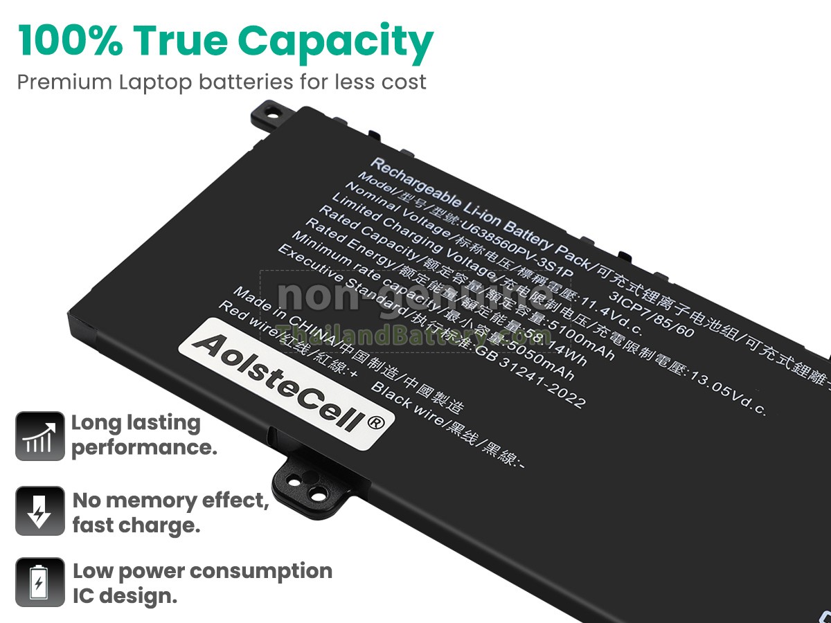แบตเตอรี่สำหรับ Acer Aspire LITE 14 AL14-72