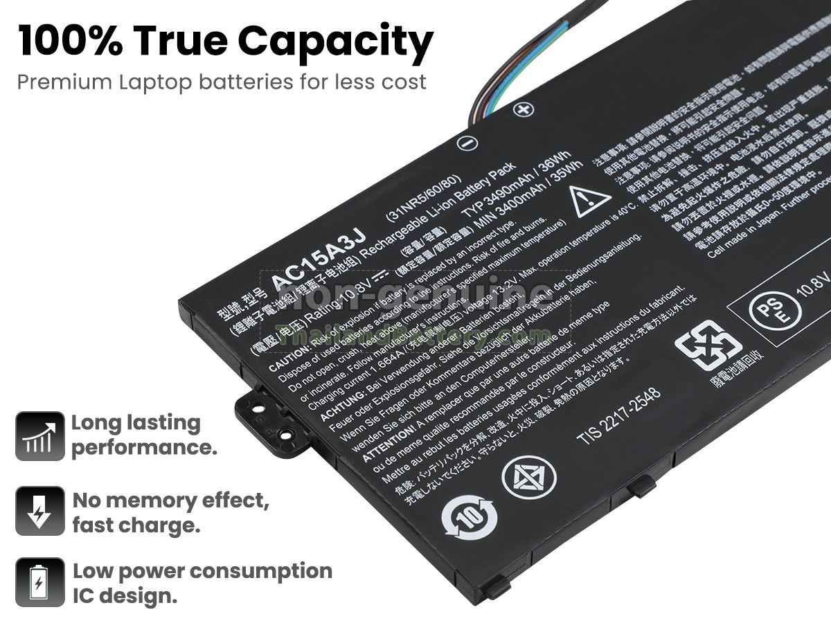 แบตเตอรี่สำหรับ Acer Chromebook 311 CB311-9H