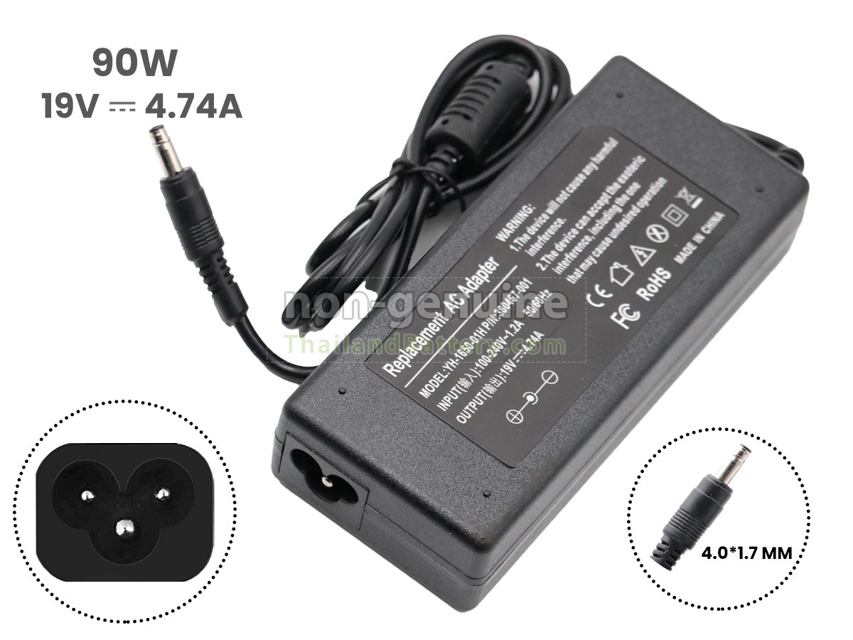 อะแดปเตอร์สำหรับ Asus 19V 4.74A 90W 4.0*1.7MM