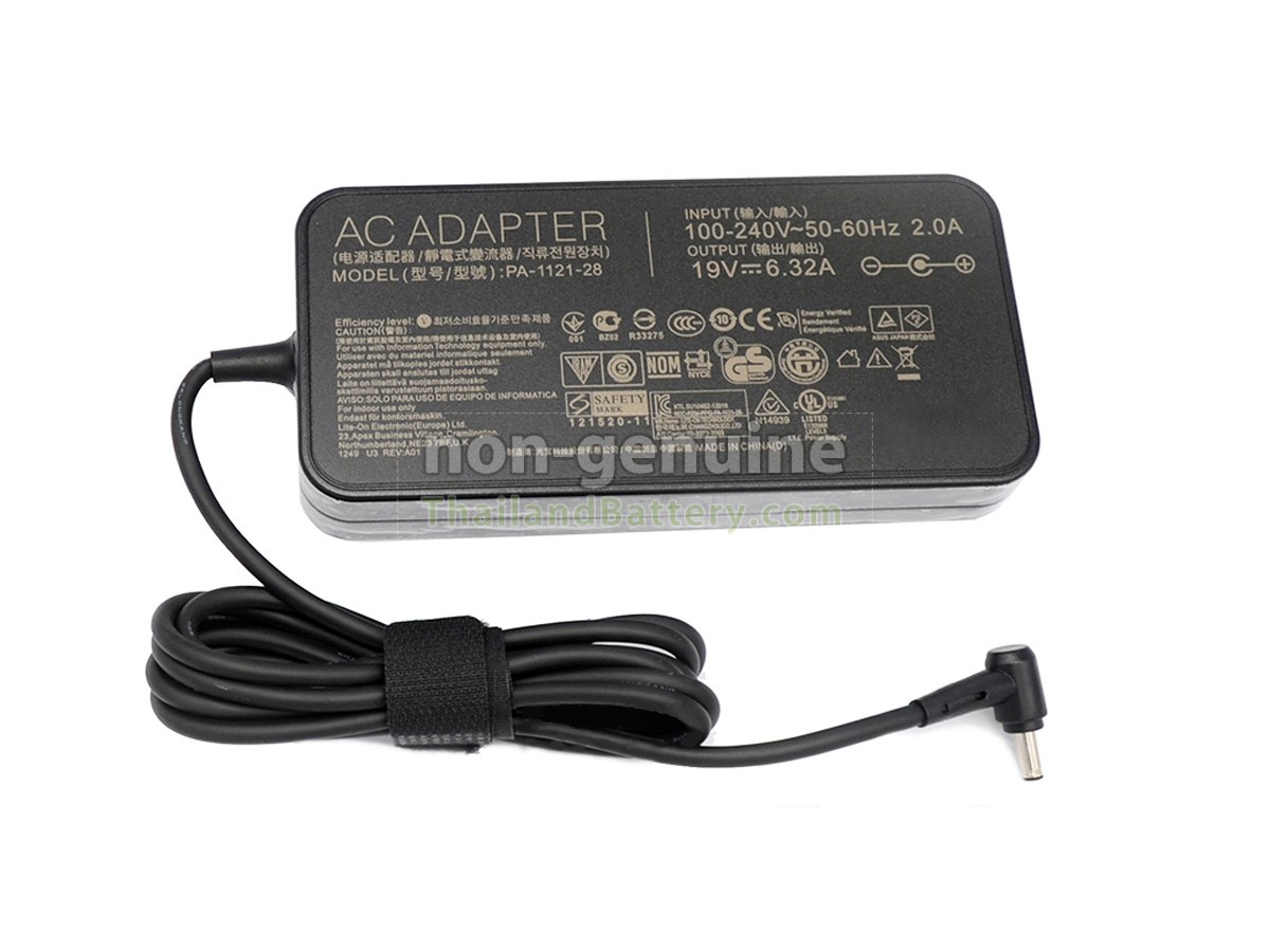 อะแดปเตอร์สำหรับ Asus 19V 6.32A 120W 6.0*3.7MM