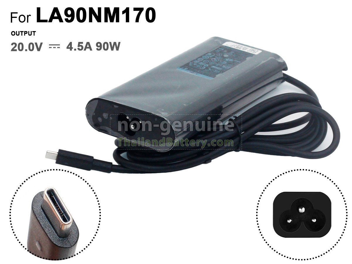 อะแดปเตอร์สำหรับ Dell 90W 20V-4.5A 100-240V~1.1A 50/60HZ TYPE-C