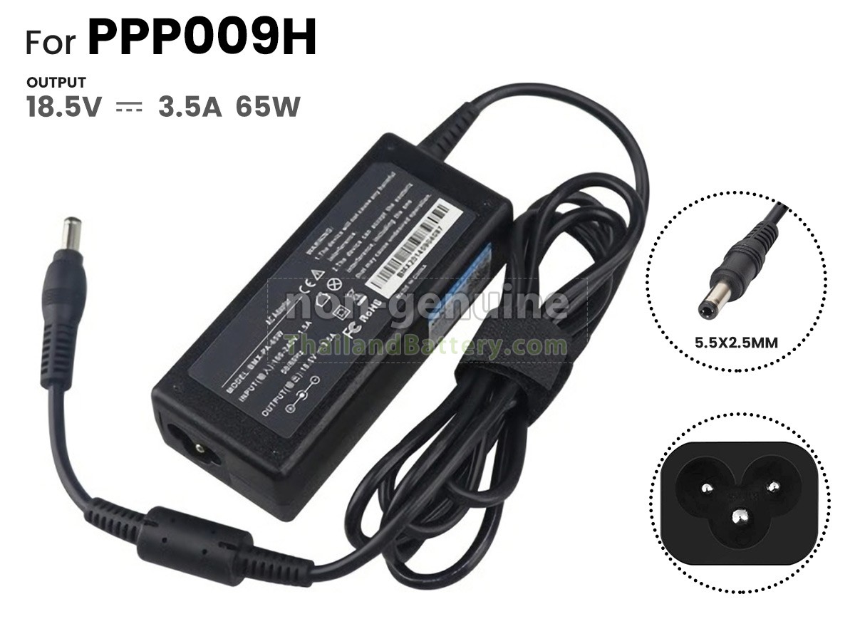 อะแดปเตอร์สำหรับ HP 65W 18.5V-3.5A 100-240V~1.5A 50/60HZ