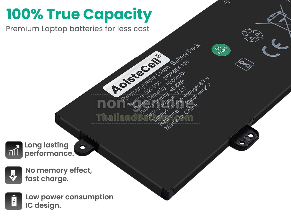 แบตเตอรี่สำหรับ AolsteCell 5264C0