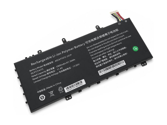 แบตเตอรี่ AolsteCell AEC677475-3S1P