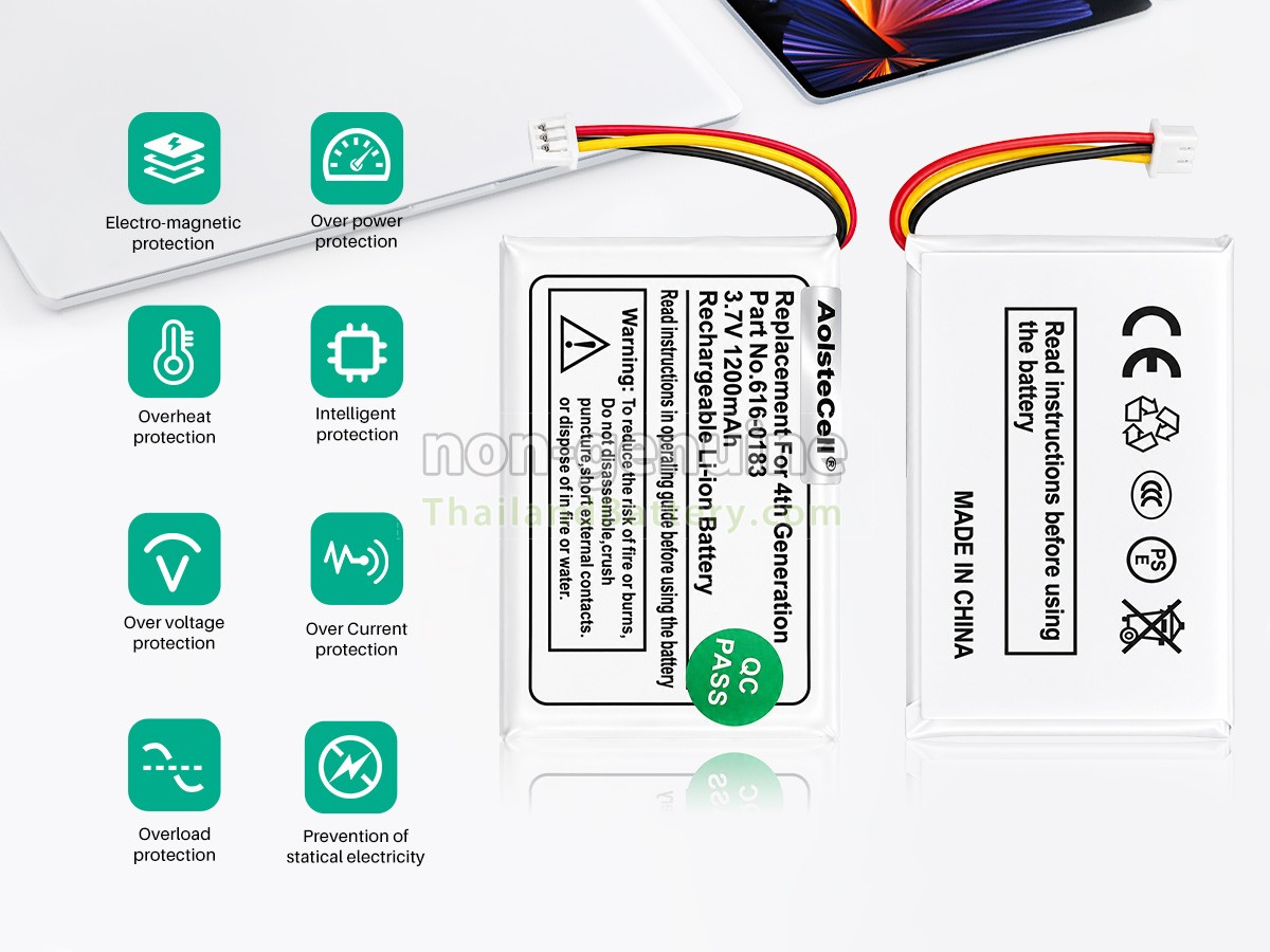 แบตเตอรี่สำหรับ Apple IPOD CLASSIC 4