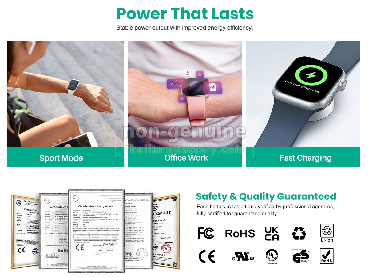 แบตเตอรี่สำหรับ Apple WATCH SE LTE 40MM