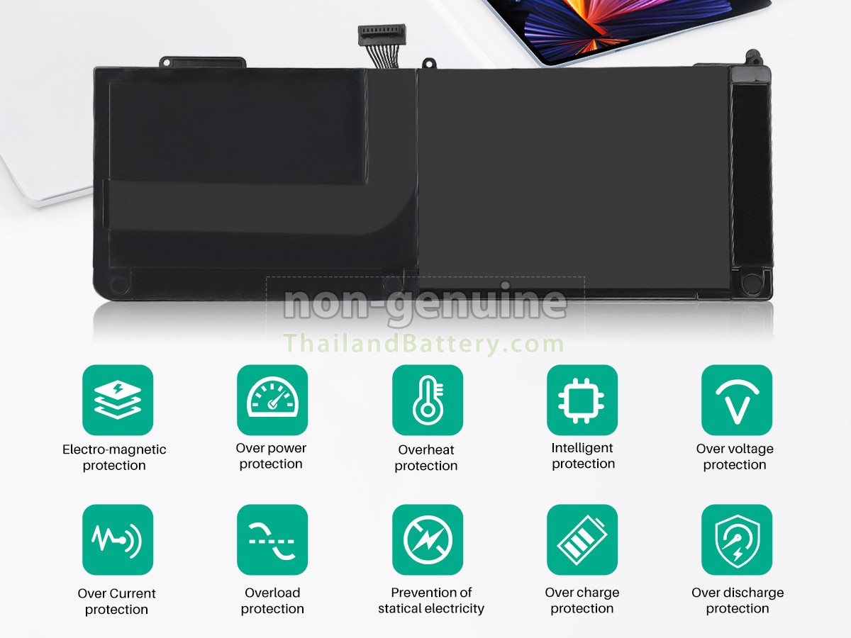 แบตเตอรี่สำหรับ Apple MacBook Pro Core I7 2.66GHZ 15.4 inch A1286(EMC 2353*)