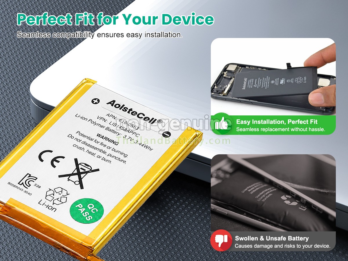 แบตเตอรี่สำหรับ Apple 616-0553