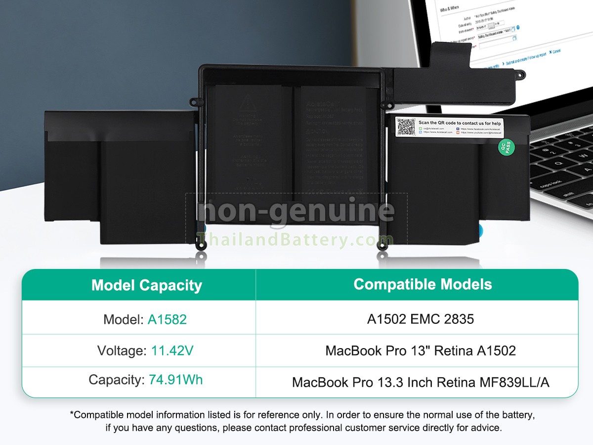 แบตเตอรี่สำหรับ Apple MF839LL/A