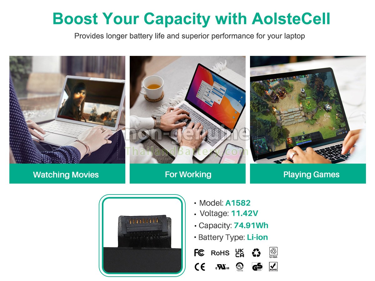 แบตเตอรี่สำหรับ Apple MF839LL/A