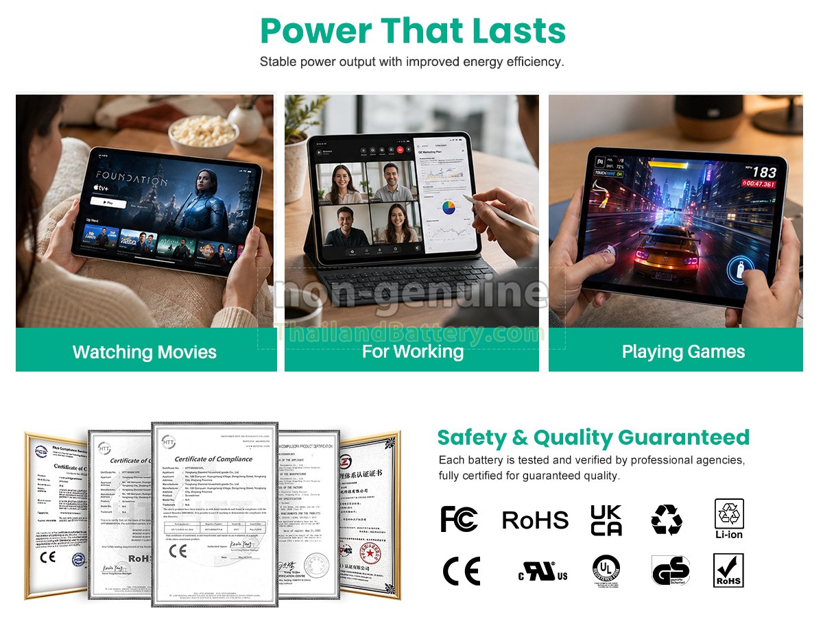 แบตเตอรี่สำหรับ Apple MUUK2LL/A