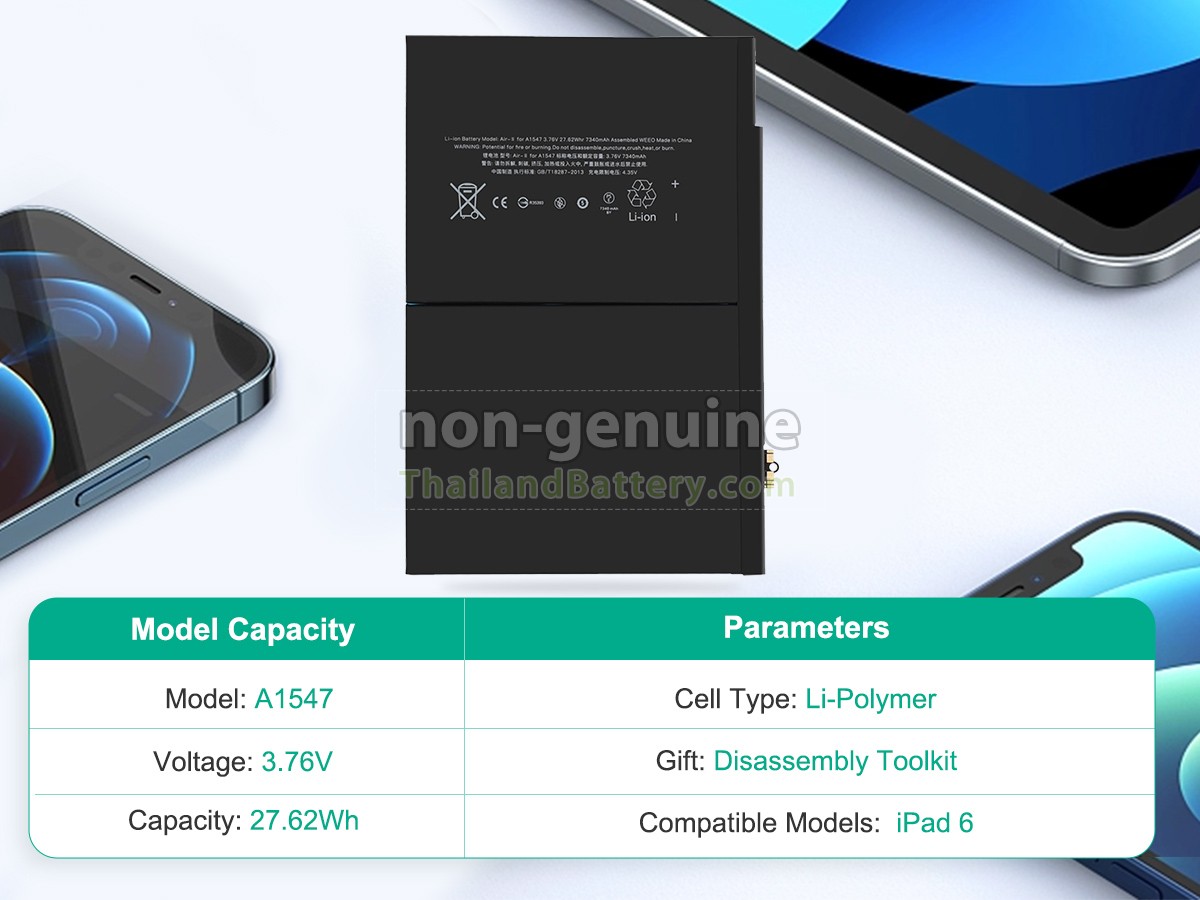 แบตเตอรี่สำหรับ Apple MGJY2
