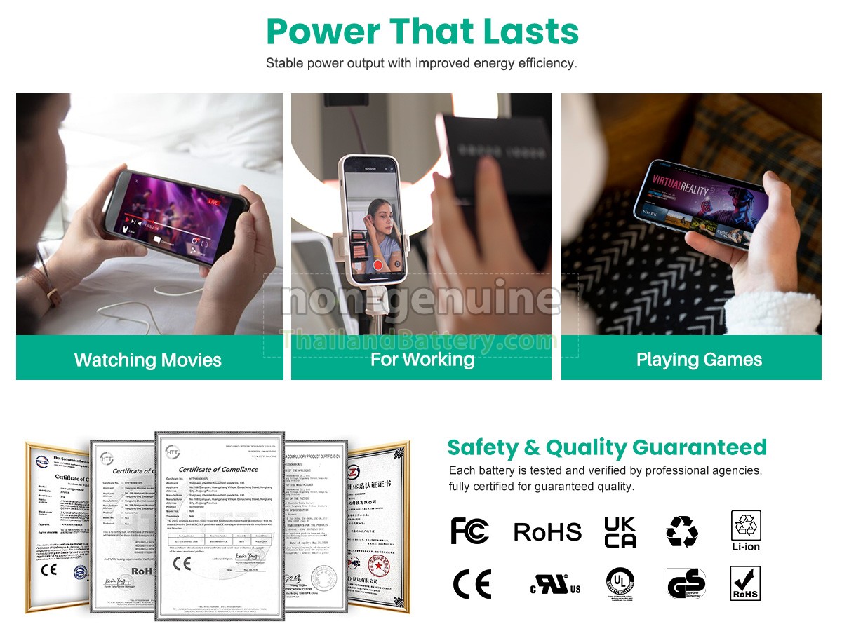 แบตเตอรี่สำหรับ Apple MGJY2