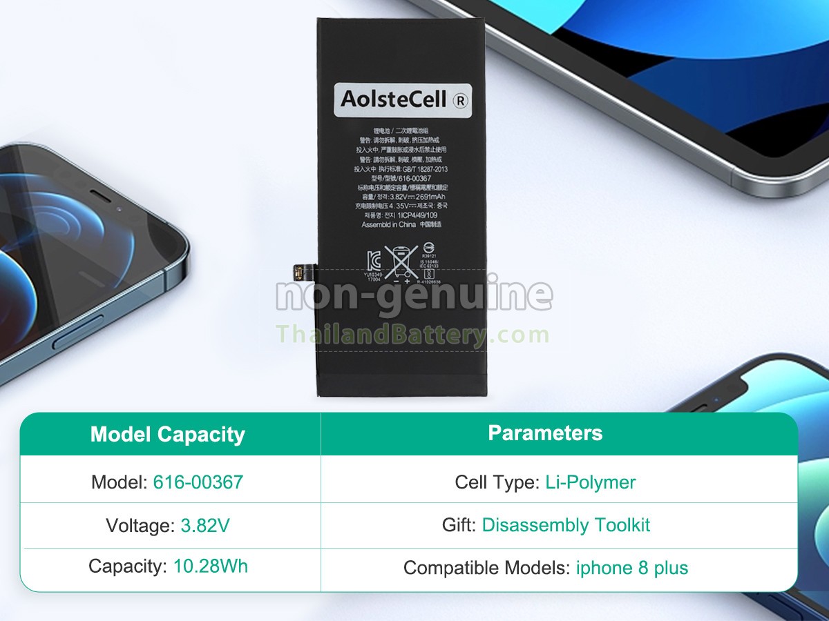 แบตเตอรี่สำหรับ Apple A1897 EMC 3174