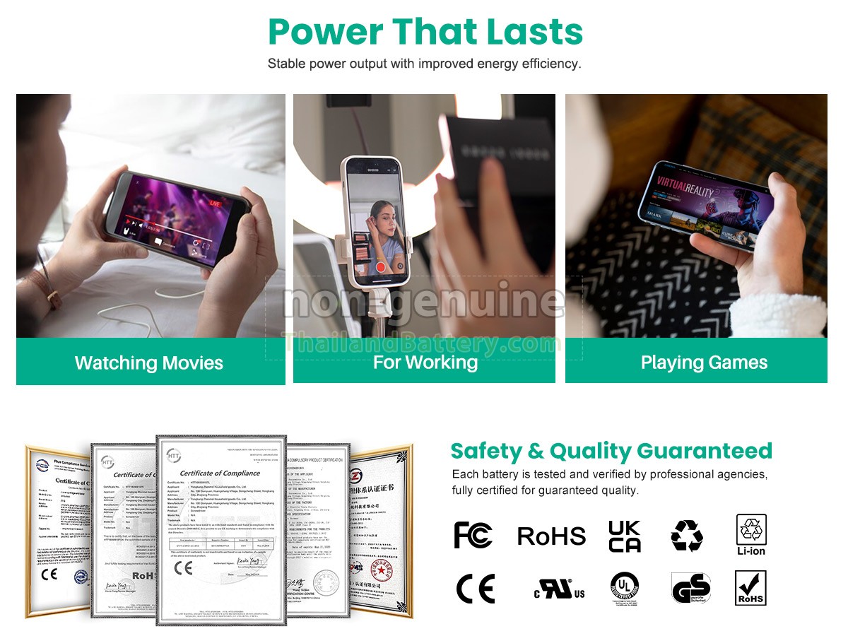 แบตเตอรี่สำหรับ Apple A1897 EMC 3174