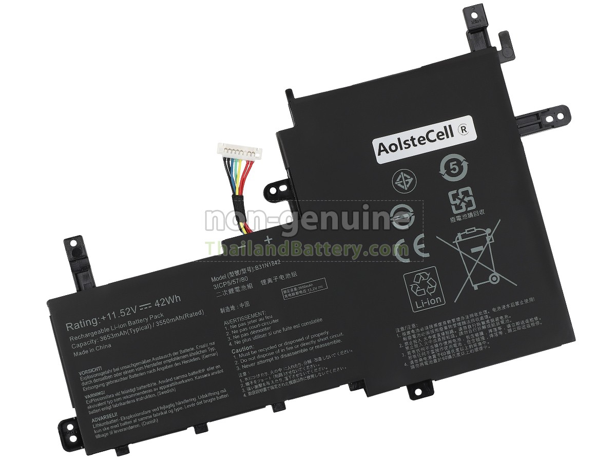 แบตเตอรี่สำหรับ Asus VivoBook S15 S531FA