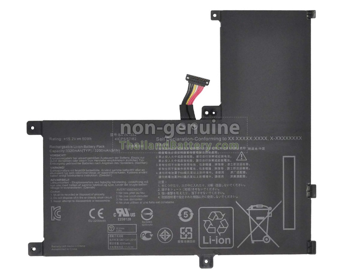 แบตเตอรี่สำหรับ Asus B41N1532(4ICP5/57/81)