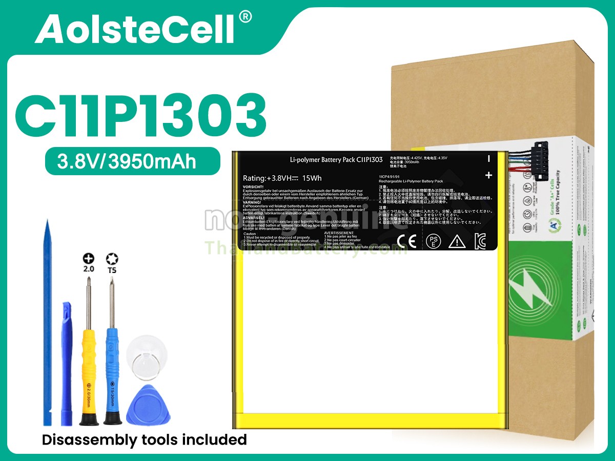 แบตเตอรี่สำหรับ Asus C11P1303