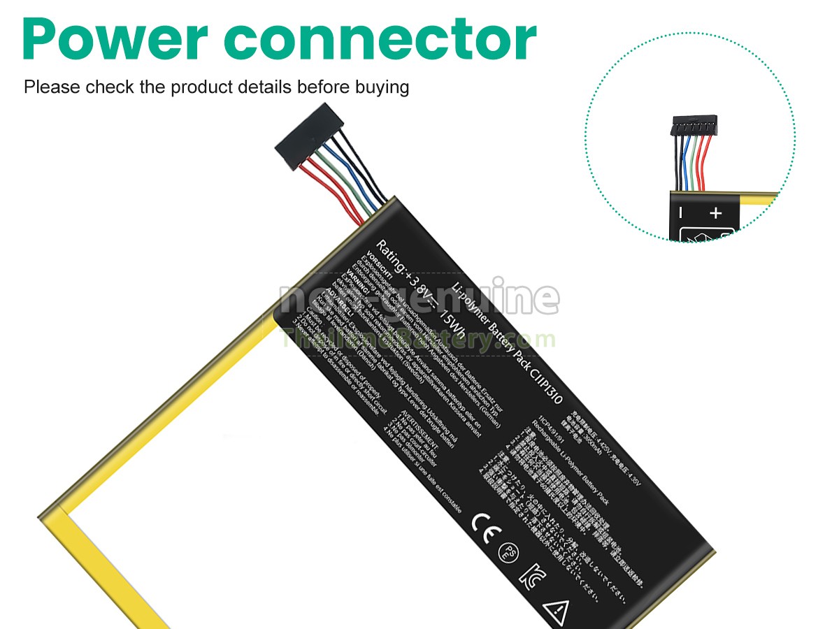 แบตเตอรี่สำหรับ Asus C11P1310