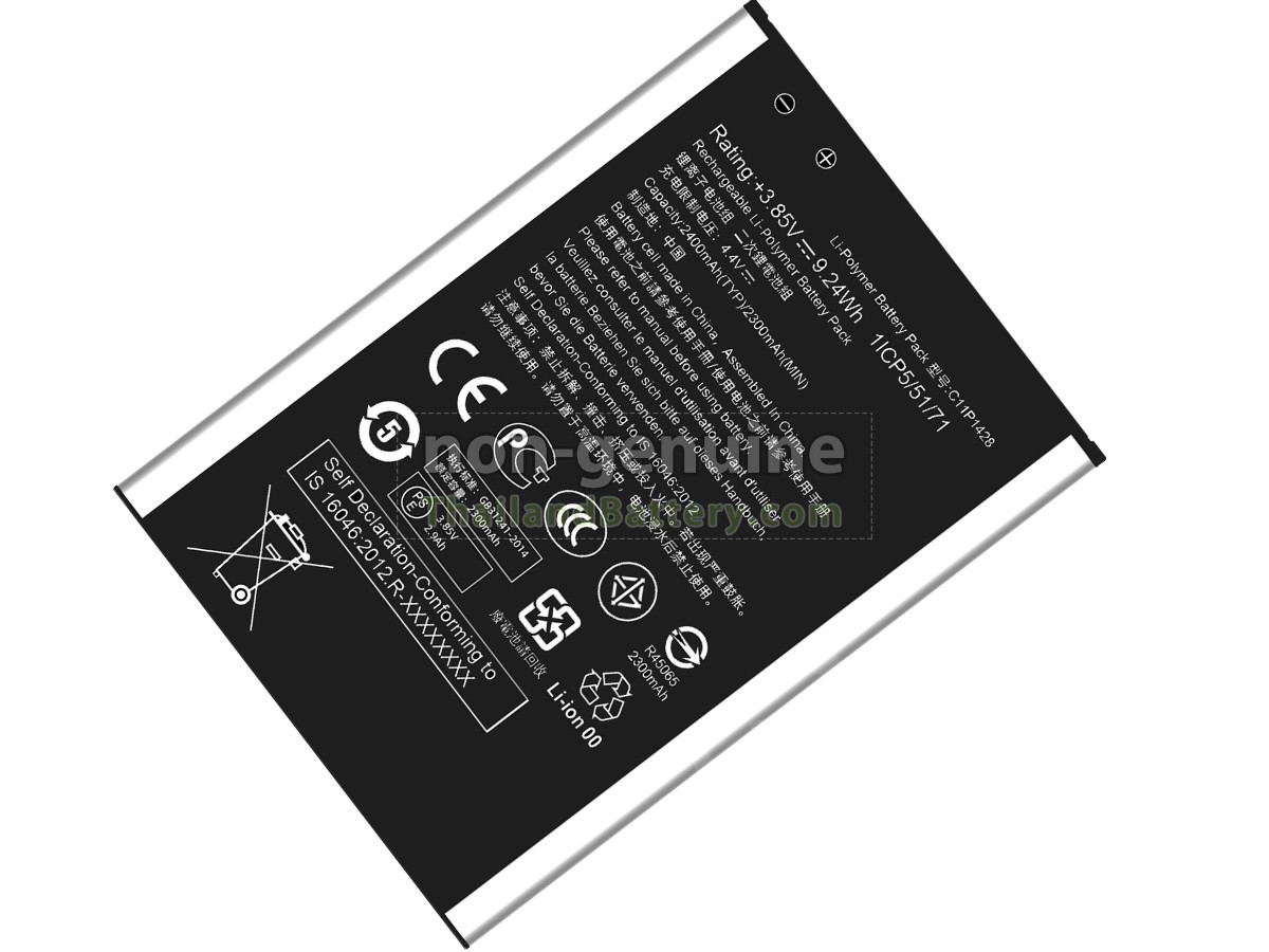 แบตเตอรี่สำหรับ Asus ZE550KL