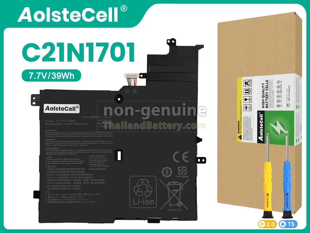 แบตเตอรี่สำหรับ Asus C21PQC5