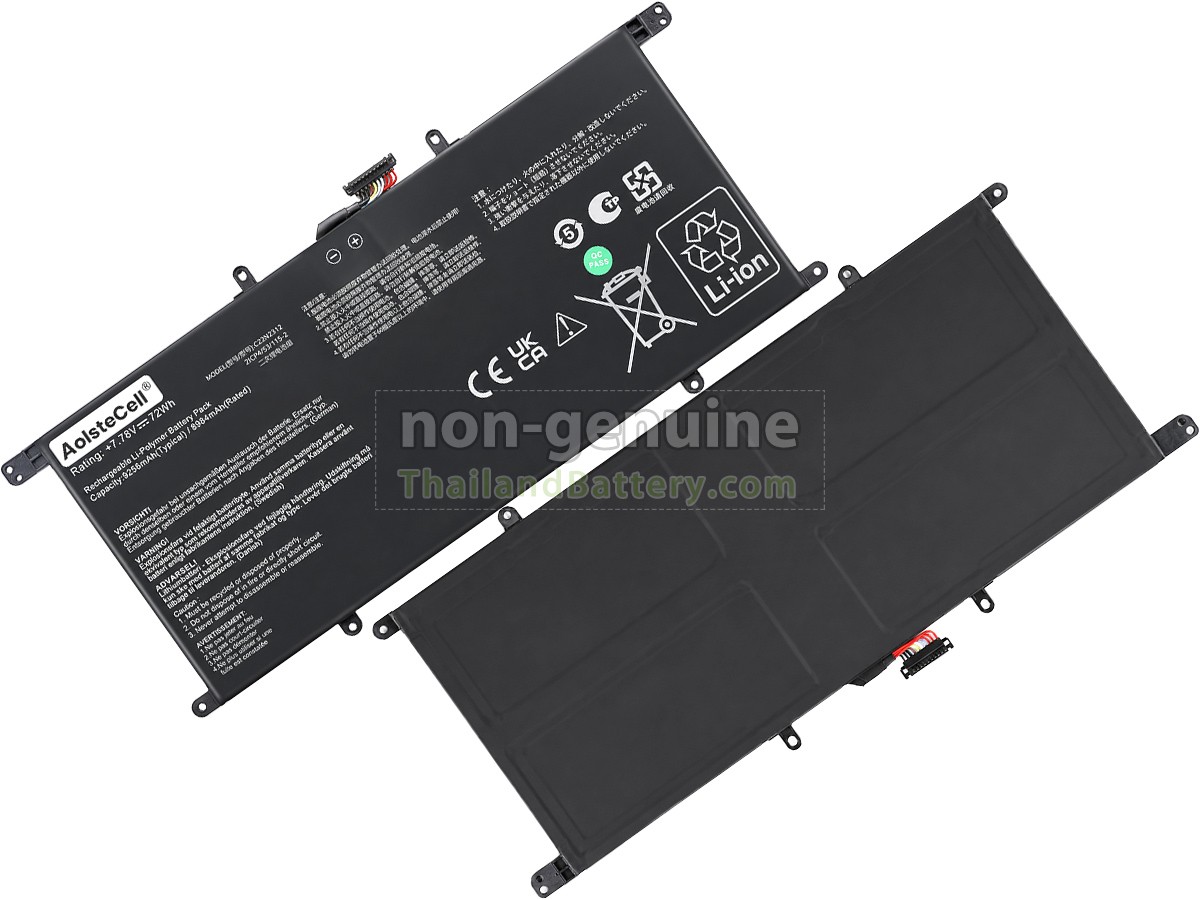 แบตเตอรี่สำหรับ Asus ZenBook S 14 UX5406S