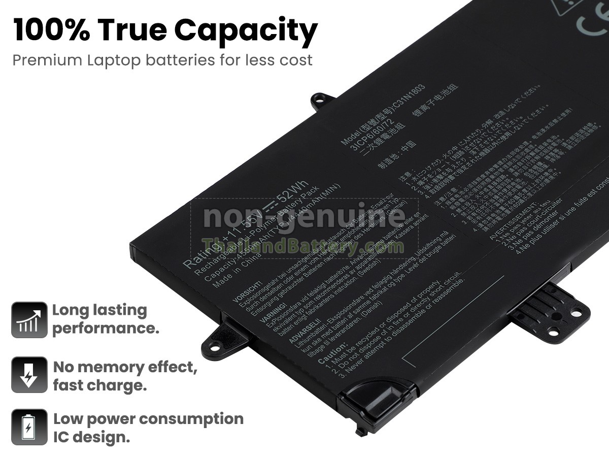 แบตเตอรี่สำหรับ Asus 0B200-02980200