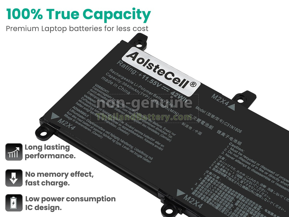 แบตเตอรี่สำหรับ Asus VivoBook S13 S330FN-EY009T