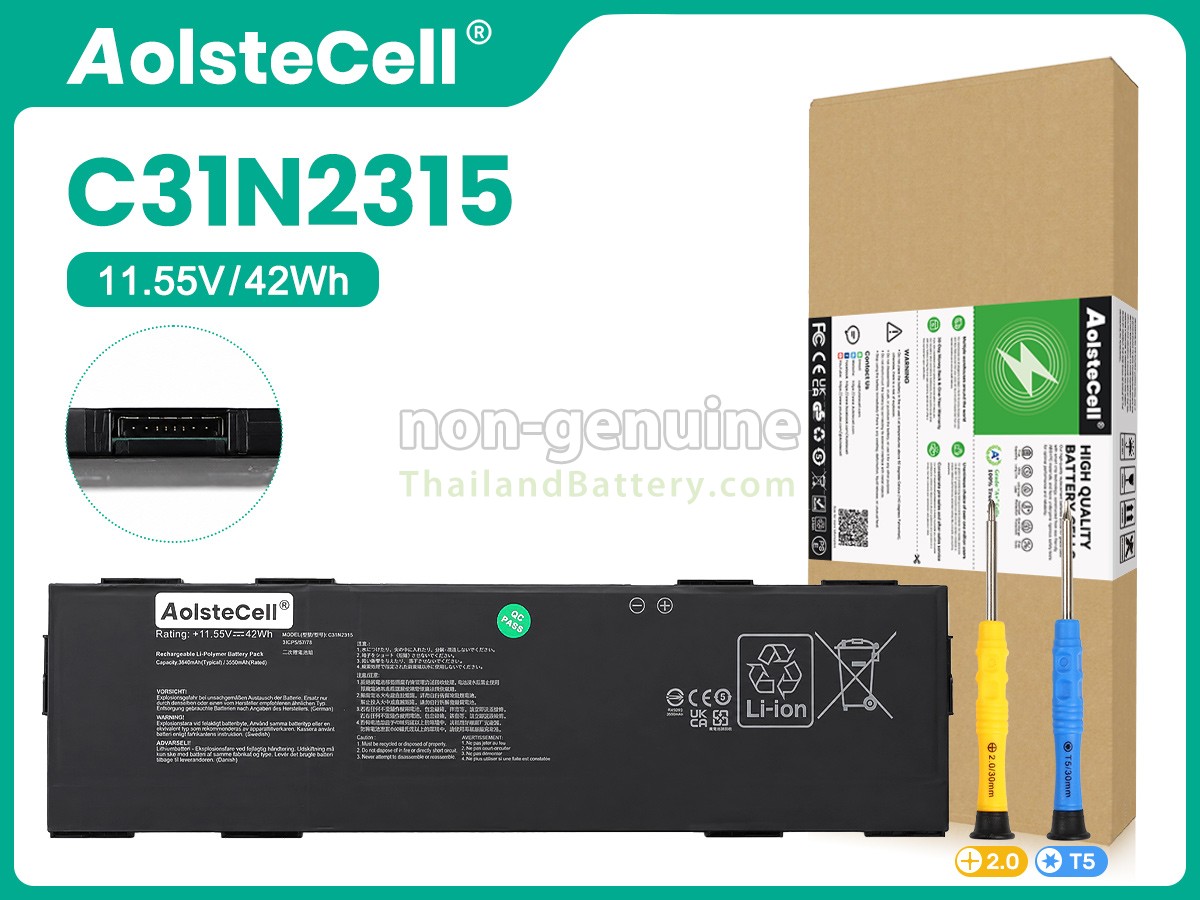 แบตเตอรี่สำหรับ Asus 0B200-04600000