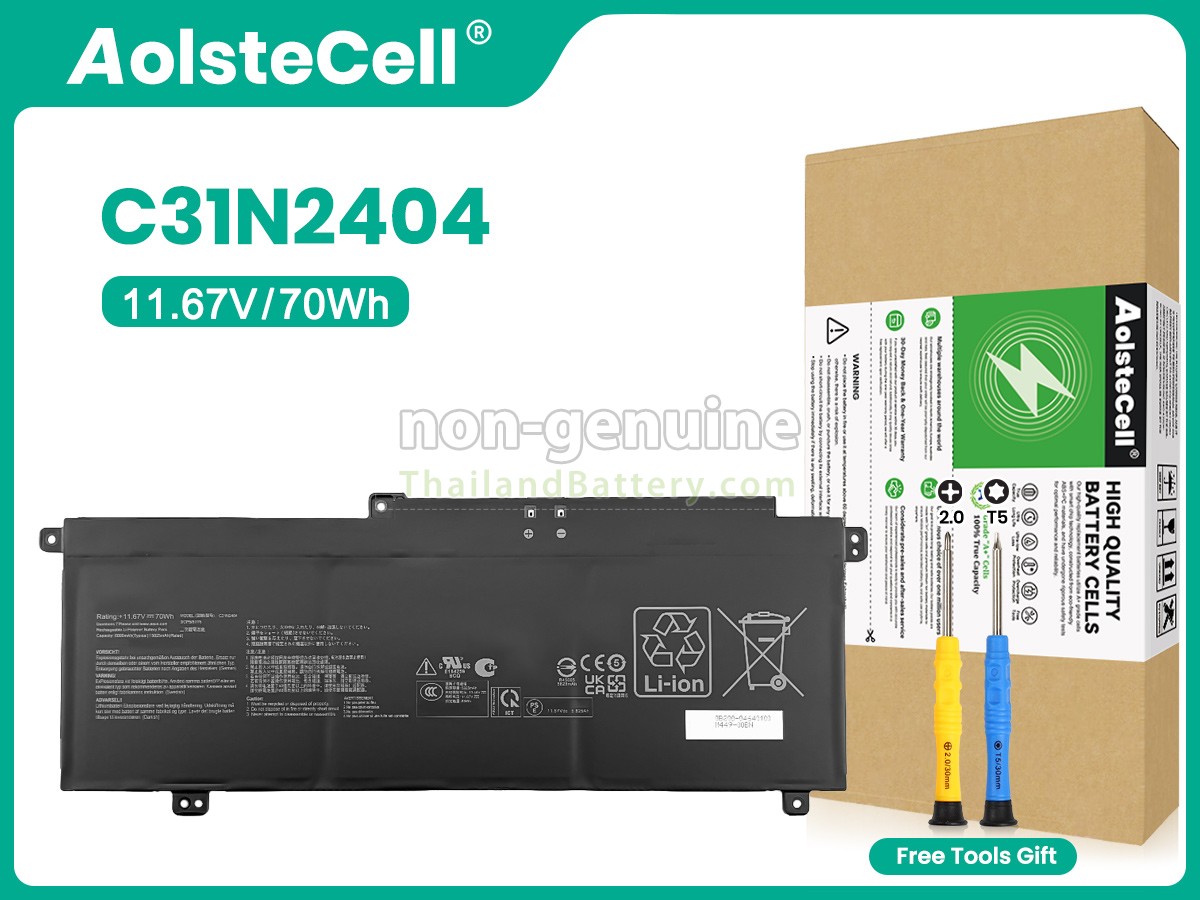 แบตเตอรี่สำหรับ Asus VivoBook S16 S3607CA-RP020W
