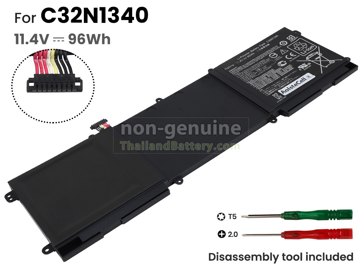 แบตเตอรี่สำหรับ Asus ZenBook NX500JK-DR005H