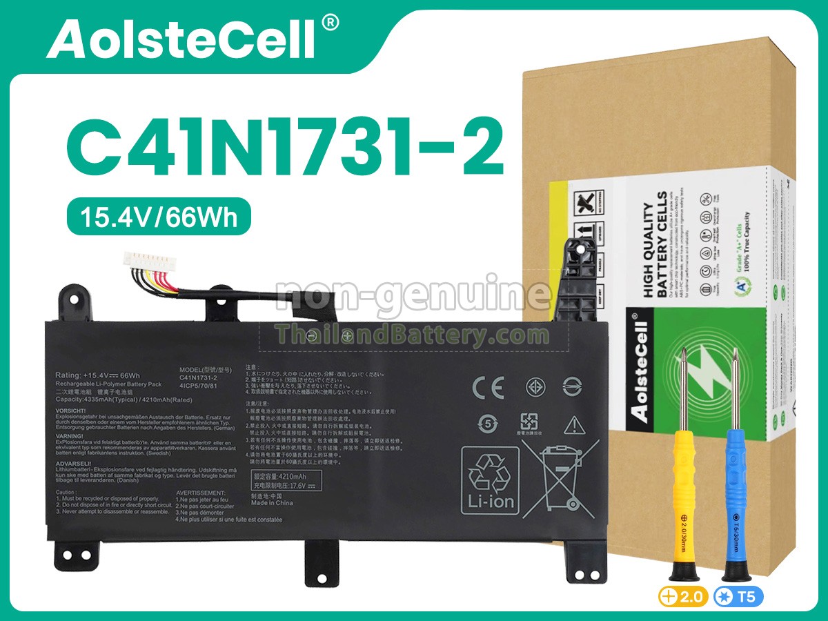 แบตเตอรี่สำหรับ Asus Rog STRIX G G731GW-EV206T