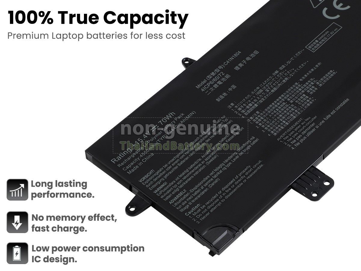 แบตเตอรี่สำหรับ Asus 0B200-02980200