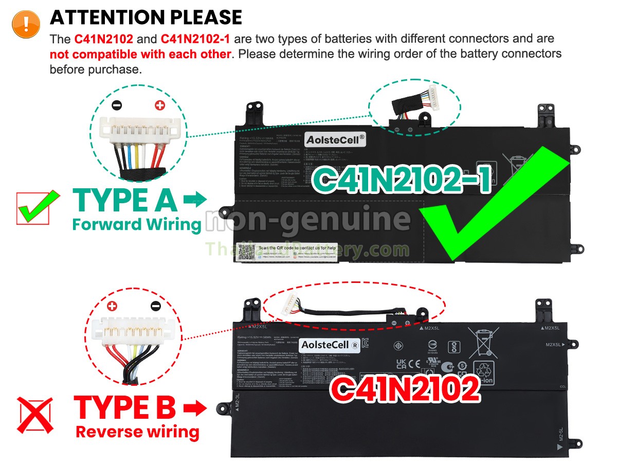 แบตเตอรี่สำหรับ Asus Rog FLOW Z13 GZ301VU-DS91T-CA