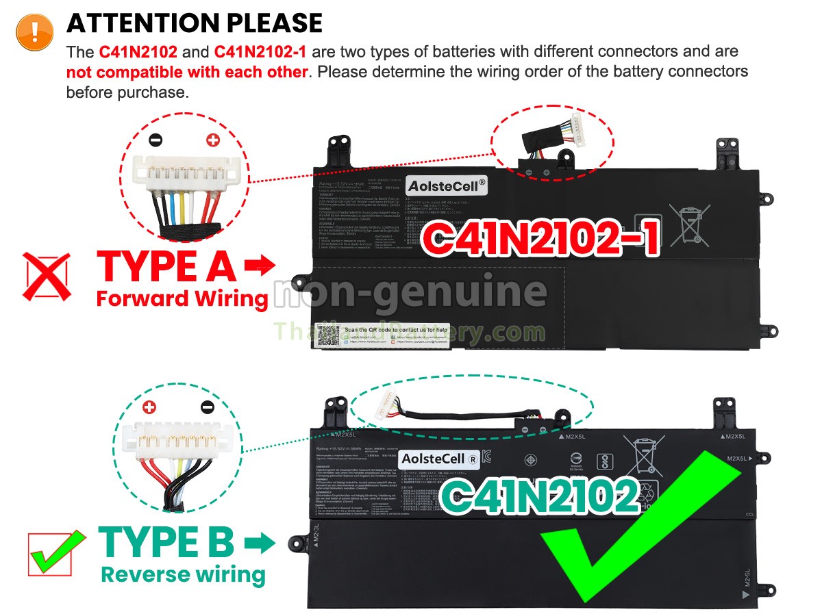 แบตเตอรี่สำหรับ Asus Rog FLOW Z13 GZ301VU-DS91T-CA