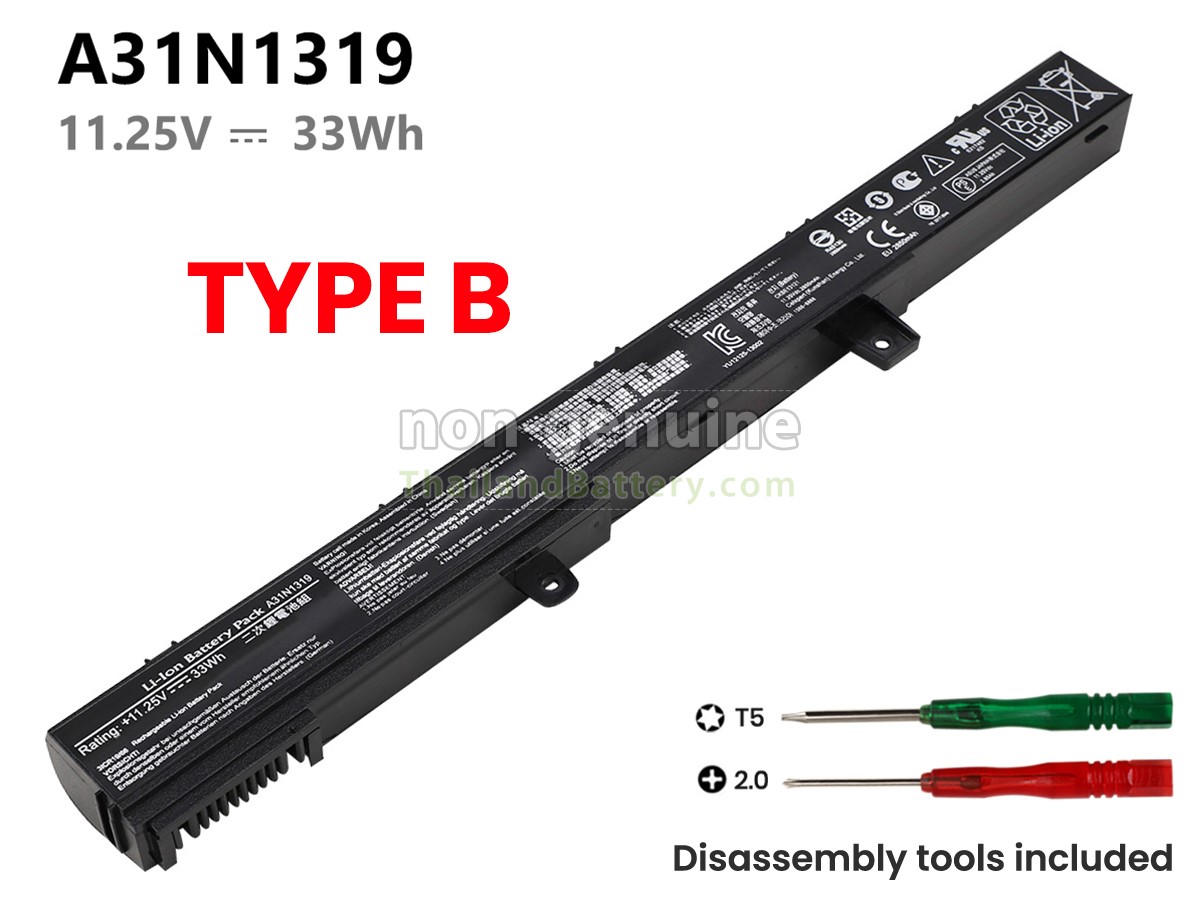 แบตเตอรี่สำหรับ Asus D550MA-DS01