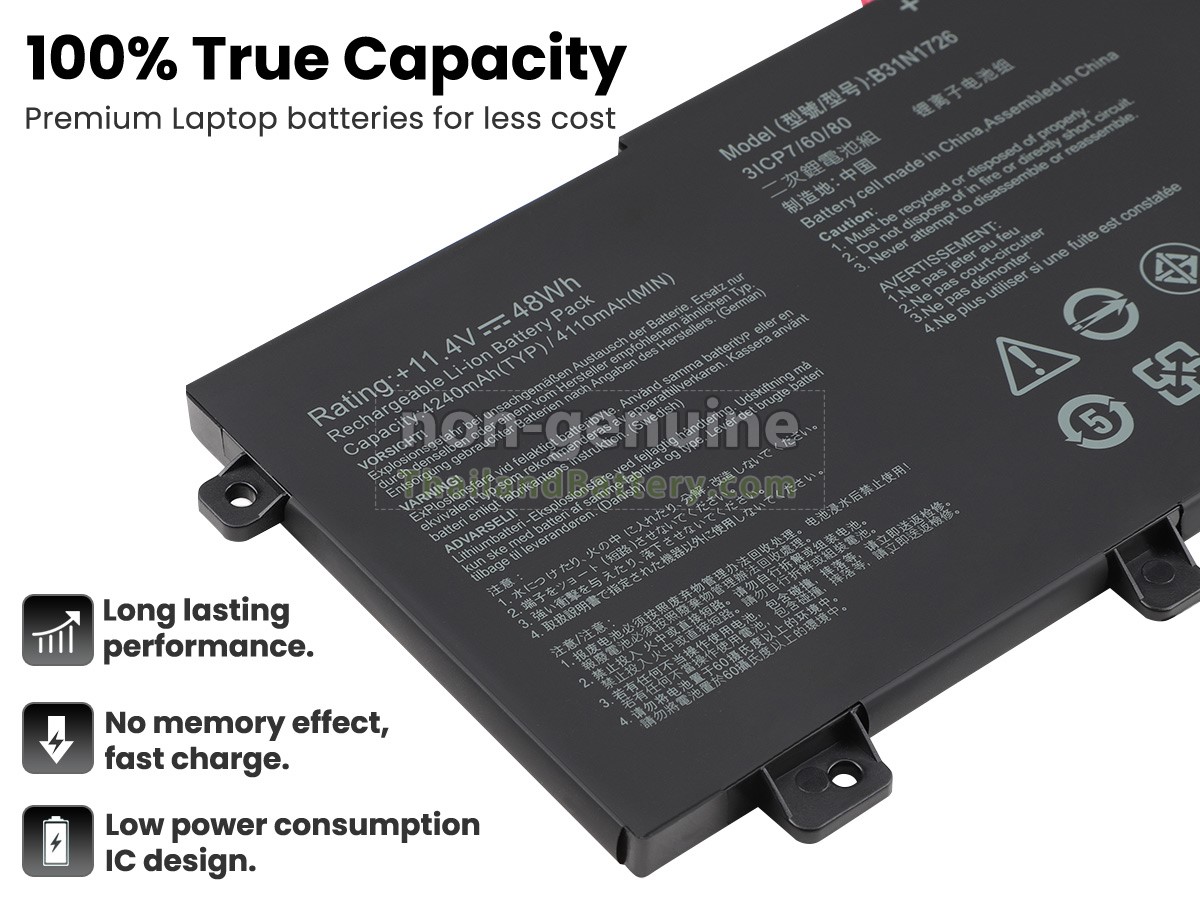 แบตเตอรี่สำหรับ Asus TUF GAMING A15 TUF506IH-RS74