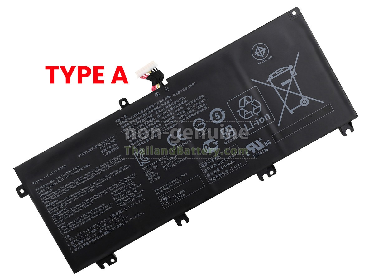 แบตเตอรี่สำหรับ Asus B41N1711-A
