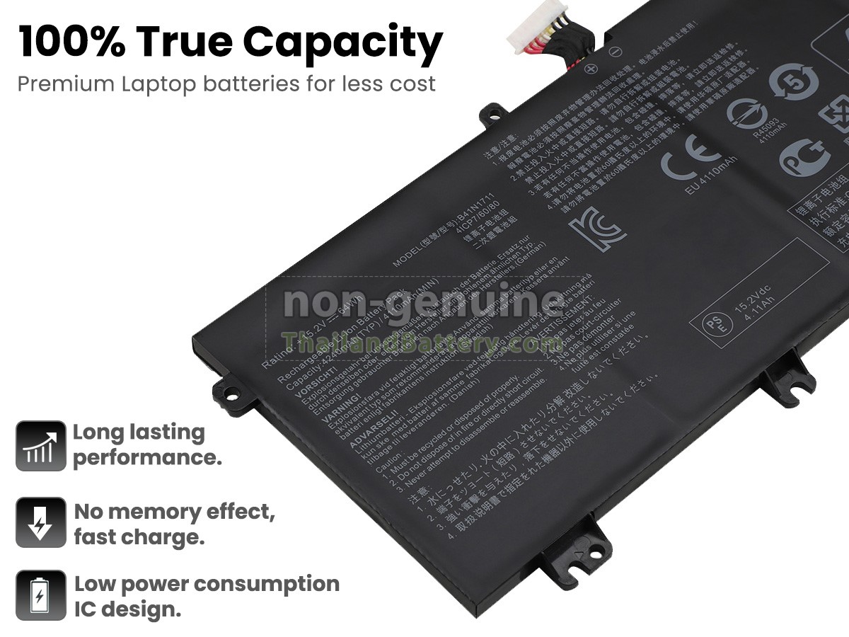 แบตเตอรี่สำหรับ Asus B41N1711-A