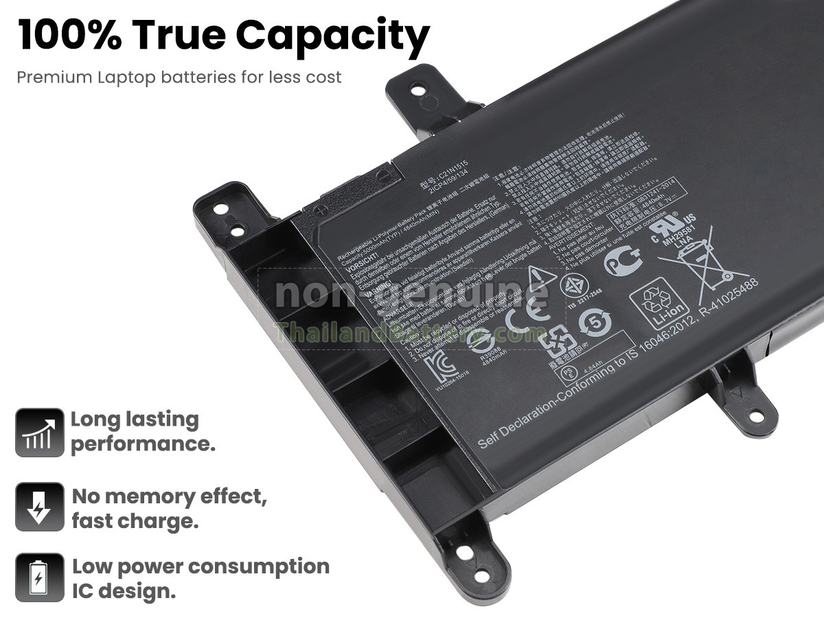 แบตเตอรี่สำหรับ Asus F756UX-T4025D