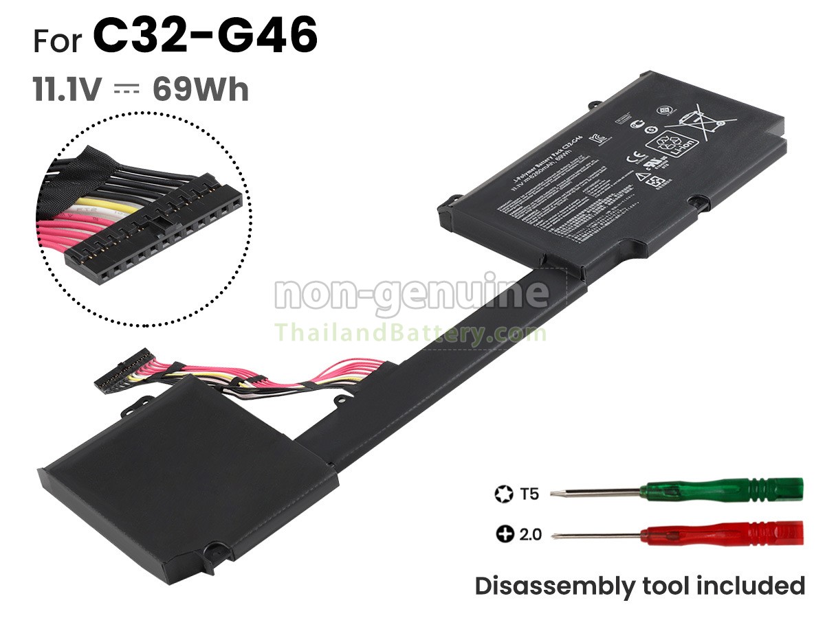 แบตเตอรี่สำหรับ Asus G46EI363VM