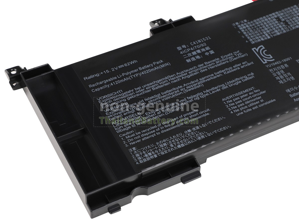 แบตเตอรี่สำหรับ Asus GL502VS-0061A6700HQ