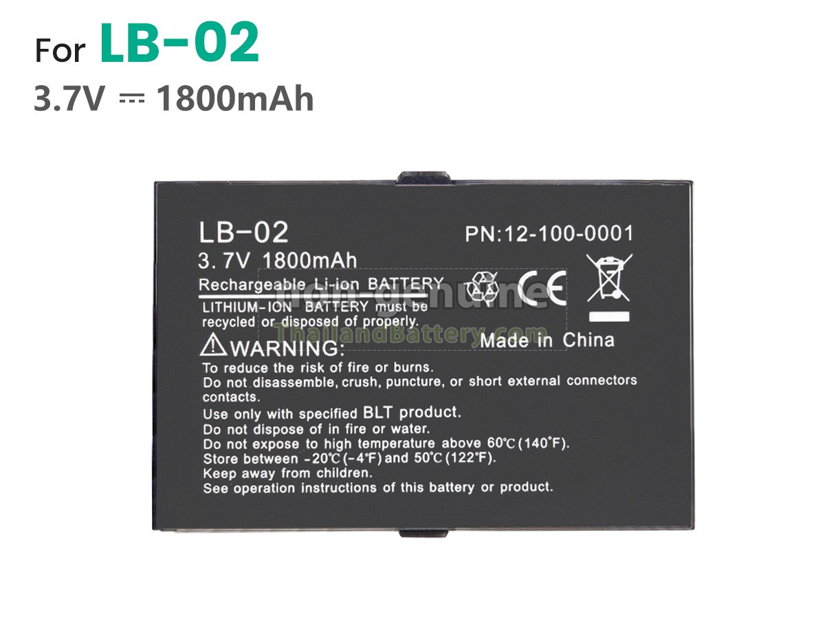 แบตเตอรี่สำหรับ Biolight 12-100-0001