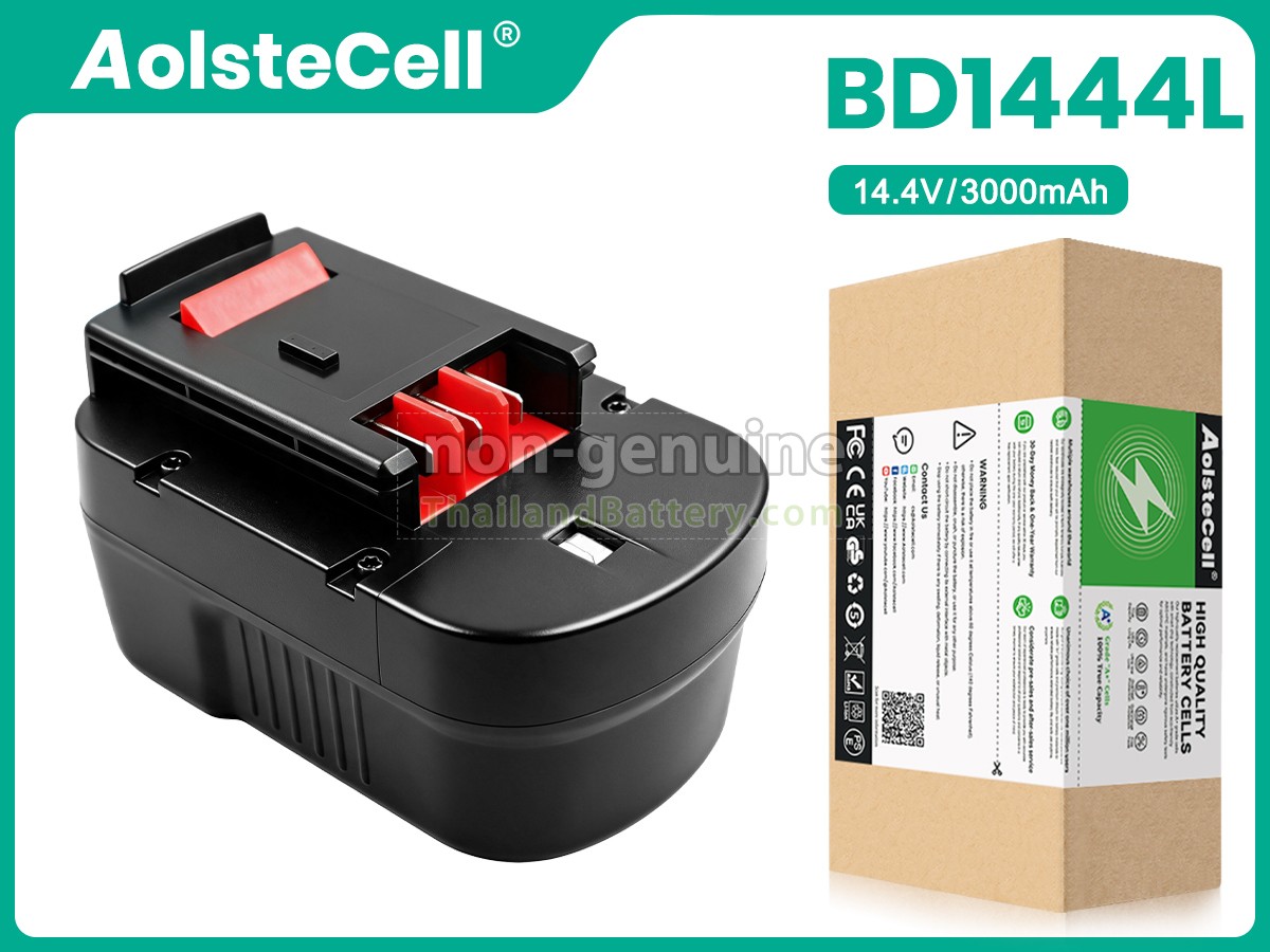 แบตเตอรี่สำหรับ Black Decker 14.4V BD1444L
