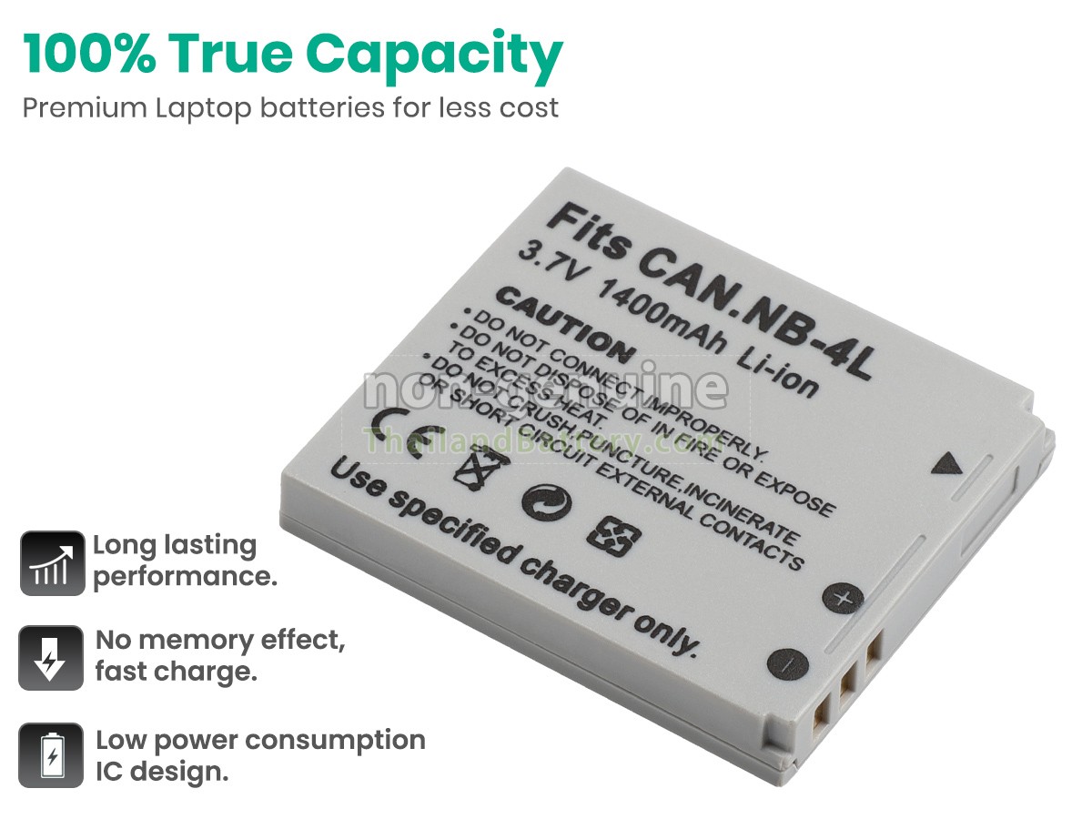 แบตเตอรี่สำหรับ Canon IXY DIGITAL 210 IS